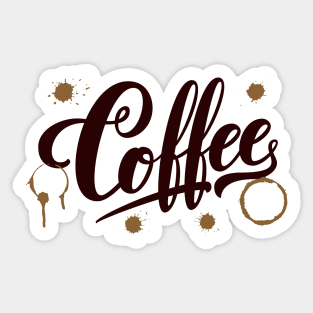 Coffee Give Me Power Sticker